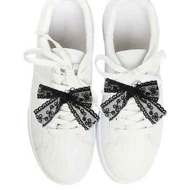 Lace Bow Shoelace Charms 1 Pair