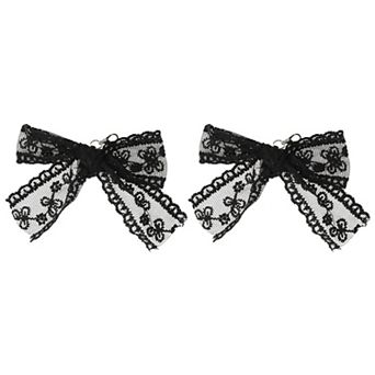 Lace Bow Shoelace Charms 1 Pair