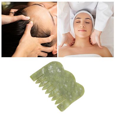 Durable Green Head Massage Comb for Relaxation and Stress 1Pc