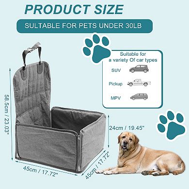 Dog Car Seat, Cover with Side Flaps, Cargo Liner Cat Backpack, Seat Protector for Pets for Vehicle