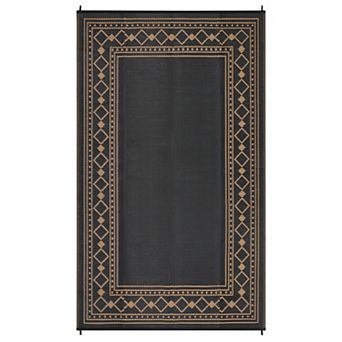 Fashionwu Geometry Modern Outdoor Plastic Waterproof Non Slip Stain Resistant Camping Area Rugs