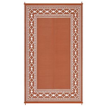 Fashionwu Geometry Modern Outdoor Plastic Waterproof Non Slip Stain Resistant Camping Area Rugs