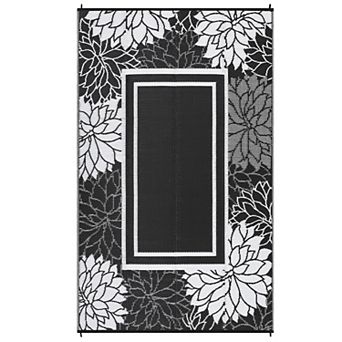 Fashionwu Border Modern Outdoor Plastic Easy to Clean UV Resistant Stain Resistant Area Rugs for RV