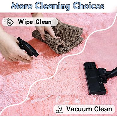 Area Rug, Ultra Soft Thick Non-Slip Plush Rug