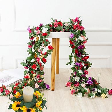 Sunflower Candle Ring 10" Mini Summer Wreath for Table Centerpieces Home Wedding Decor