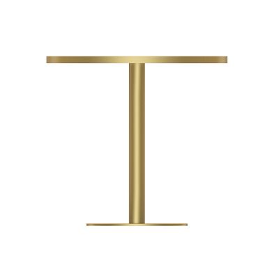 WOW PIONEER Modern Round Dining Table with Faux Marble Top and Sturdy Metal Frame