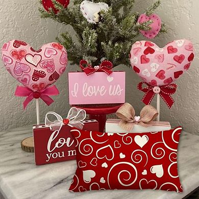 12x20 Valentine’s Throw Pillow Cover, Love Design Farmhouse Home Decor