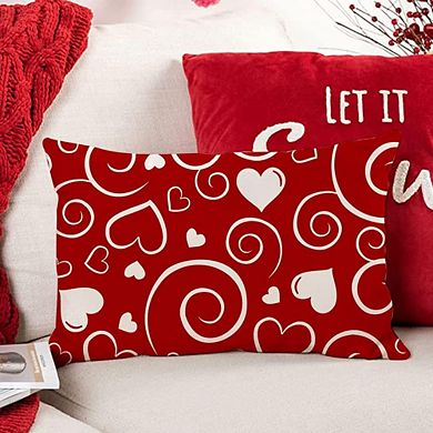 12x20 Valentine’s Throw Pillow Cover, Love Design Farmhouse Home Decor