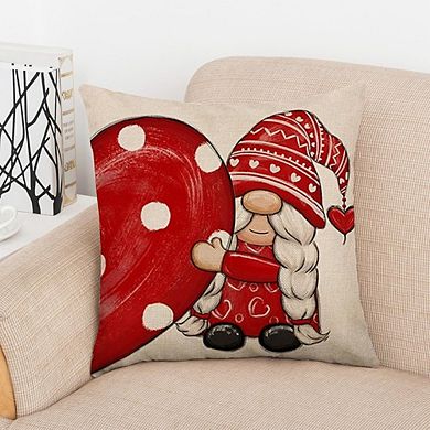 alentine’s Day Pillow Covers 18x18 Set of 4 Heart Cushions