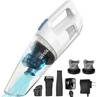 WHALL Lightweight Cordless Handheld Vacuum, Wet/Dry Function, 8500PA Suction, with LED Light