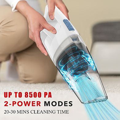 WHALL Lightweight Cordless Handheld Vacuum, Wet/Dry Function, 8500PA Suction, with LED Light