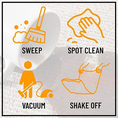 2'3" x 3' Non-Slip Solid Entryway Rug, Stain-Resistant Small Area Mat, Brown