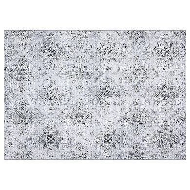 ANIXOL Washable 8x10 Boho Botanical Area Rug