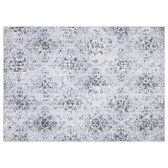 ANIXOL Washable 8x10 Boho Botanical Area Rug