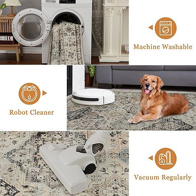 ANIXOL Vintage Washable Area Rug