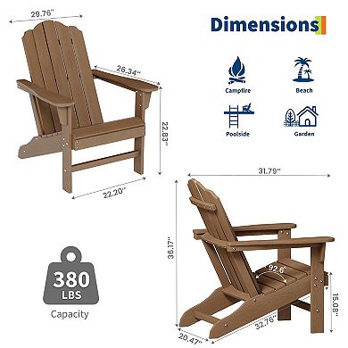 ANIXOL HDPE Adirondack Outdoor Chair