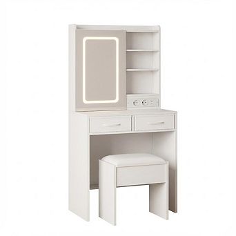ANIXOL Vanity Desk with Lighted Mirror
