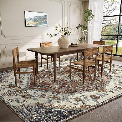 ANIXOL Vintage Floral 8x10 Area Rug