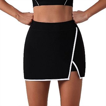 Women's High-Waisted Yoga Skirt Short with Pockets Breathable Sports Tennis Running Skort