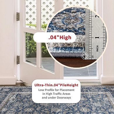 ANIXOL Machine Washable Boho Area Rug