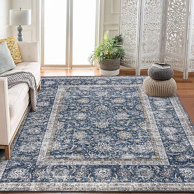 ANIXOL Machine Washable Boho Area Rug