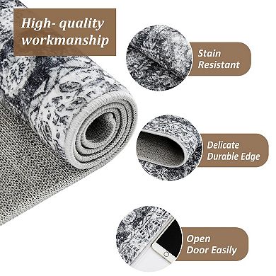 ANIXOL Washable Vintage Boho Area Rug