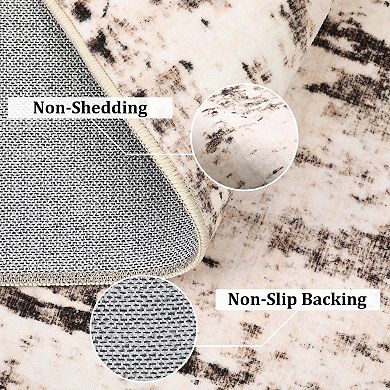 ANIXOL Vintage Washable Low-Pile Area Rug