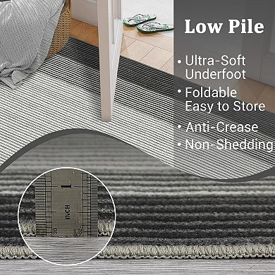 ANIXOL Washable Bordered Area Rug