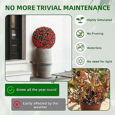 ANIXOL Set of 2 Artificial Rose Stakes