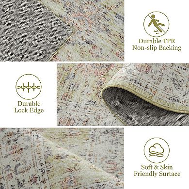 ANIXOL Vintage Washable Area Rug