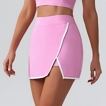 Women's High-Waisted Yoga Skirt Short with Pockets Breathable Sports Tennis Running Skort