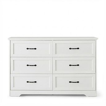 Craze Ventures 6-Drawer Grey Wood Dresser