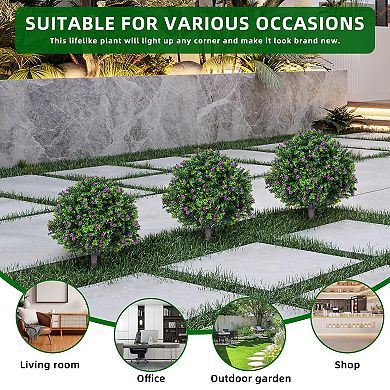 ANIXOL 2-Pack Artificial Tiered Floral Plants