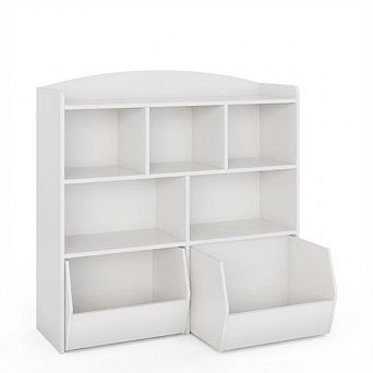 ANIXOL Kids Toy Storage Bookshelf Organizer
