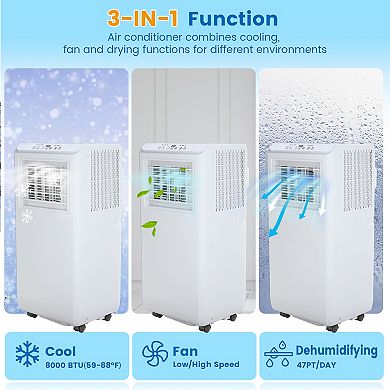 8000 BTU Portable Air Conditioner