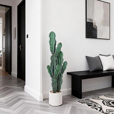 ANIXOL Tall Artificial Cactus Plant with Pot