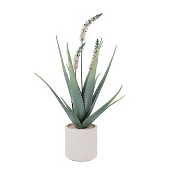 ANIXOL Artificial Aloe Cactus Plant with Pot