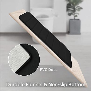 Memory Foam Bath Rug Set 3 Pc Non-Slip Absorbent Shaggy Bathroom Mats