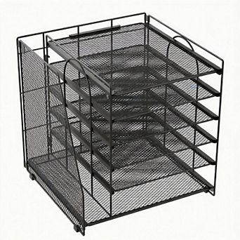 6 tier Paper Magazine Desk Organizer File Storage 40 lbs