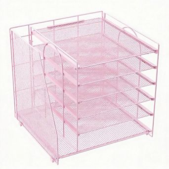 6 tier Paper Magazine Desk Organizer File Storage 40 lbs
