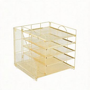 Letter Tray Organizer 5 tier with File Holder for Desk