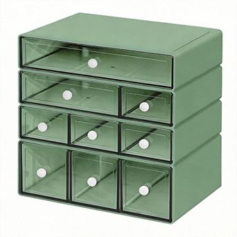 Stackable 4 tier Desktop Craft Organizer 9-Drawer