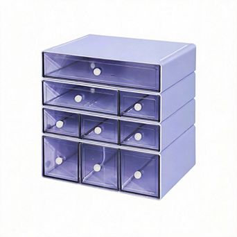 Stackable 4 tier Desktop Craft Organizer 9-Drawer
