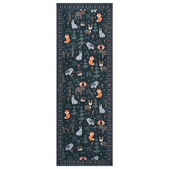 Animal Area Rugs, Washable Non Slip Modern Forest Jungel Runners Carpet Indoor Outdoor