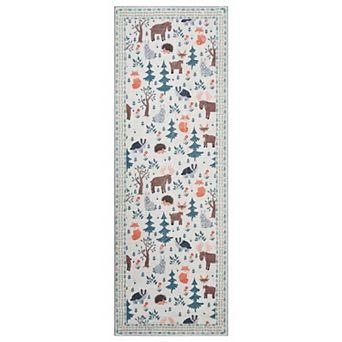Animal Area Rugs, Washable Non Slip Modern Forest Jungel Runners Carpet Indoor Outdoor