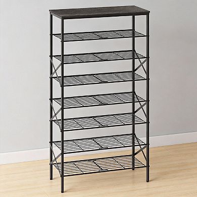 8 Tier Shoe Rack Organizer Entryway Hallway Closet Dorm