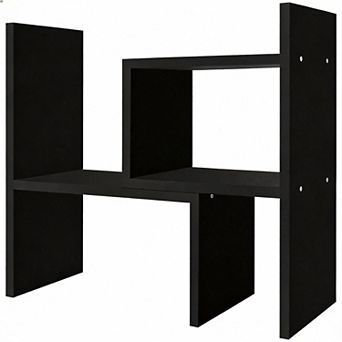 Freestyle Rotating Wood Desk Organizer Bookshelf