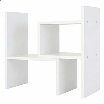 Freestyle Rotating Wood Desk Organizer Bookshelf