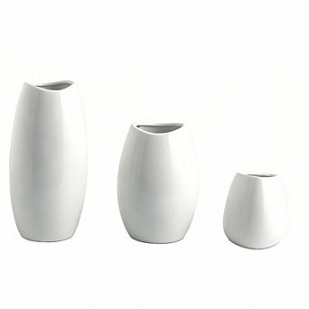 Ceramic Vase Set of 3 Home Decor Modern Decorative Vases