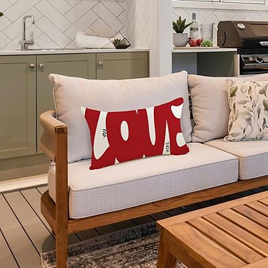 Valentine’s Pillow Cover 12x20 You Love Mine Farmhouse Decor